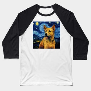 Chinook painted in Van Gogh style Baseball T-Shirt